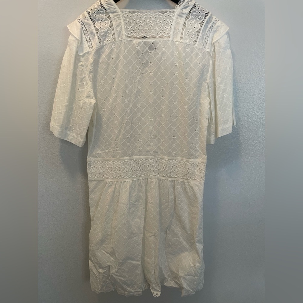 Coach Cream Lace Mini Dress - Picture 4 of 5